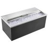 VEVOR Drop in Ice Chest, 36"L x 18"W x 14"H Stainless Steel Ice Cooler, Commercial Ice Bin with Sliding Cover, 40.9 qt Outdoor Kitchen Ice Bar