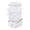 VEVOR Electric Food Steamer, 7.4Qt/7L Electric Vegetable Steamer with 2-Tier Stackable Trays