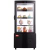 VEVOR Refrigerated Display Case, 3 Cu.Ft./85L Countertop Pastry Display Case, 3-Tier Commercial Display Refrigerator with LED Lighting, TURBO Cooling