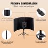 VEVOR Microphone Isolation Shield, 5-Panel, Studio Recording Mic Sound Shield