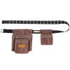 VEVOR Tool Belt, Adjusts from 29 Inches to 54 Inches, Polyester Heavy Duty Tool Pouch Bag, Detachable Tool Bag for Electrician, Carpenter, Handyman