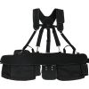 VEVOR Tool Belt with Suspenders, 29 Pockets, 29-54 inches Adjustable Waist Size, Tool Belts for Men