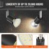 VEVOR 4-Light LED Track Lighting Kit, Ceiling Spot Light with Rotatable Light Arms and Heads, 24.8" Track Lighting Fixture