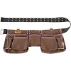 VEVOR 13 Pockets Tool Belt, Adjusts from 29 Inches to 54 Inches, Leather Heavy Duty Tool Pouch Bag with Dual Hammer Loops, Tool Bag for Electrician