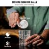VEVOR Ice Ball Maker, Crystal Clear Ice Ball Maker 2.36inch Ice Sphere Maker with Storage Bag and Ice Clamp