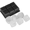 VEVOR Ice Cube Trays (Set of 2), 2-in-1 Combo with Silicone Sphere Ice Ball Maker & Large Square Ice Cube Maker with Lid