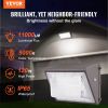 VEVOR LED Wall Pack Lights, 120W 11000LM, 5000K Commercial Outdoor Lights Security Lighting Fixture
