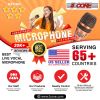 5 CORE Professional Dynamic Vocal Microphone Neodymium Cardioid Unidirectional Handheld Mic for Singing Karaoke Steel Mesh Grille Metal Body With ON O