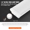 VEVOR 4FT LED Wraparound Light, 50W, 5500LM Flush Mount LED Shop Light, 4 Pack 6500K Daylight LED Kitchen Ceiling Lighting Fixtures