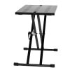 VEVOR Portable DJ Table with Double-X Braced Keyboard Stand Adjustable Height