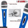 5 CORE Microphone Dynamic Vocal Handheld Mic Cardioid Unidirectional Microfono w On Off Switch + XLR Audio Cable for Singing Karaoke Public Speaking &