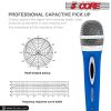5 CORE Microphone Dynamic Vocal Handheld Mic Cardioid Unidirectional Microfono w On Off Switch + XLR Audio Cable for Singing Karaoke Public Speaking &