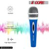 5 CORE Microphone Dynamic Vocal Handheld Mic Cardioid Unidirectional Microfono w On Off Switch + XLR Audio Cable for Singing Karaoke Public Speaking &
